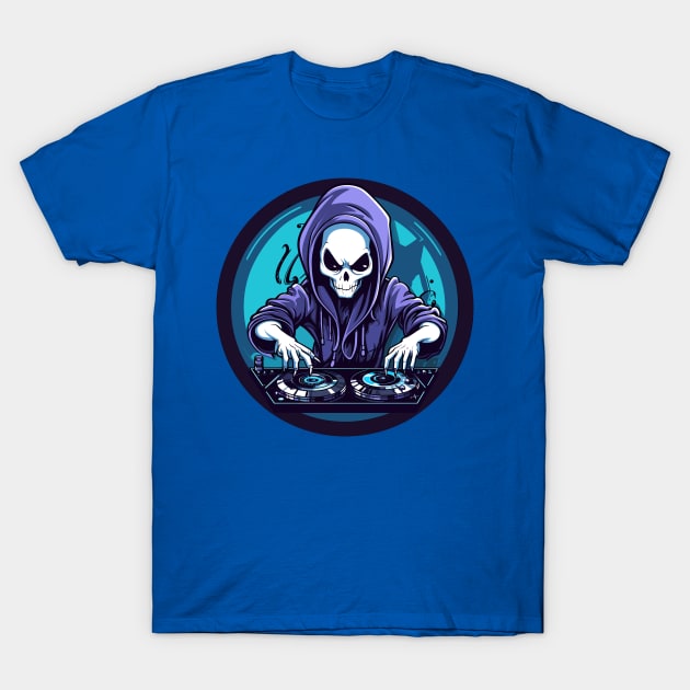 Cool Dj Grim Reaper T-Shirt by pako-valor